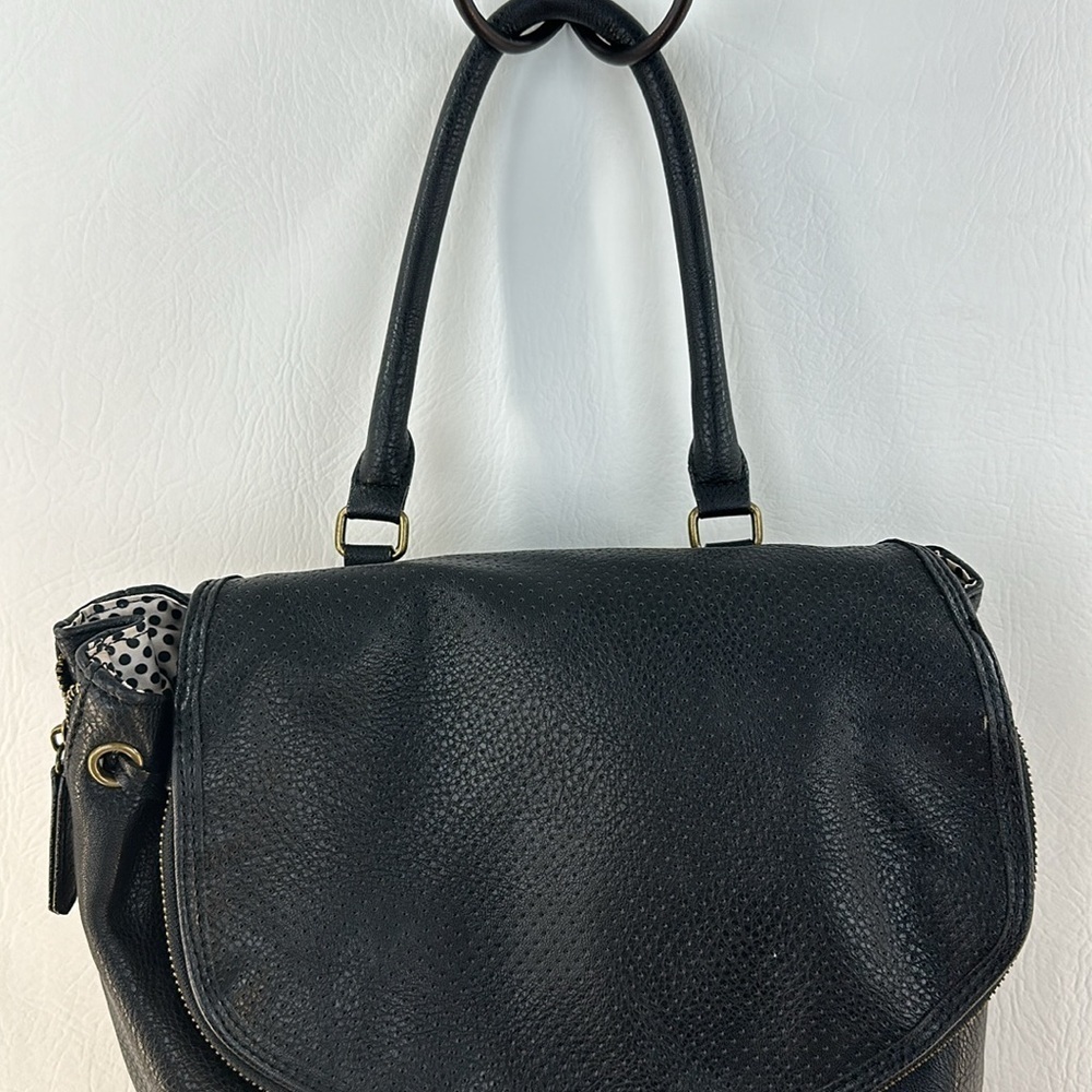 Gianni Bini Drawstring Faux Pebbled Leather Backpack - Picture 3 of 10